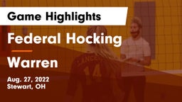 Federal Hocking  vs Warren  Game Highlights - Aug. 27, 2022