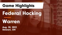 Federal Hocking  vs Warren  Game Highlights - Aug. 20, 2022