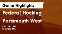 Federal Hocking  vs Portsmouth West  Game Highlights - Oct. 19, 2023