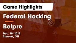 Federal Hocking  vs Belpre  Game Highlights - Dec. 10, 2018