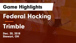Federal Hocking  vs Trimble  Game Highlights - Dec. 20, 2018