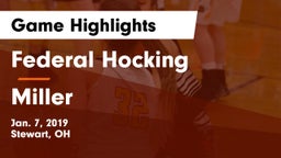 Federal Hocking  vs Miller  Game Highlights - Jan. 7, 2019