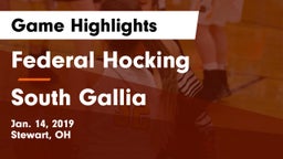Federal Hocking  vs South Gallia  Game Highlights - Jan. 14, 2019