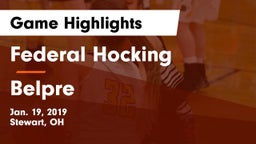 Federal Hocking  vs Belpre  Game Highlights - Jan. 19, 2019
