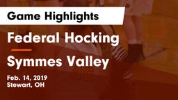 Federal Hocking  vs Symmes Valley Game Highlights - Feb. 14, 2019