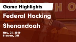 Federal Hocking  vs Shenandoah  Game Highlights - Nov. 26, 2019