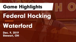Federal Hocking  vs Waterford  Game Highlights - Dec. 9, 2019