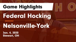 Federal Hocking  vs Nelsonville-York  Game Highlights - Jan. 4, 2020