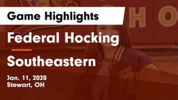 Federal Hocking  vs Southeastern  Game Highlights - Jan. 11, 2020