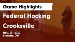 Federal Hocking  vs Crooksville  Game Highlights - Nov. 23, 2020