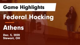 Federal Hocking  vs Athens  Game Highlights - Dec. 5, 2020