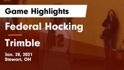 Federal Hocking  vs Trimble  Game Highlights - Jan. 28, 2021