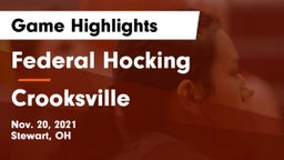 Federal Hocking  vs Crooksville  Game Highlights - Nov. 20, 2021