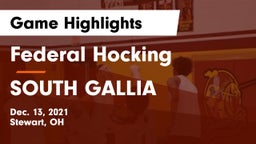 Federal Hocking  vs SOUTH GALLIA  Game Highlights - Dec. 13, 2021
