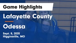 Lafayette County  vs Odessa  Game Highlights - Sept. 8, 2020