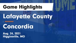 Lafayette County  vs Concordia  Game Highlights - Aug. 24, 2021