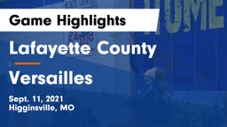 Lafayette County  vs Versailles  Game Highlights - Sept. 11, 2021