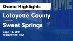 Lafayette County  vs Sweet Springs  Game Highlights - Sept. 11, 2021