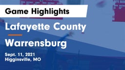 Lafayette County  vs Warrensburg  Game Highlights - Sept. 11, 2021