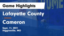 Lafayette County  vs Cameron  Game Highlights - Sept. 11, 2021