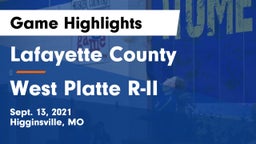 Lafayette County  vs West Platte R-II  Game Highlights - Sept. 13, 2021
