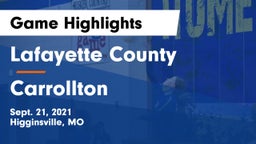 Lafayette County  vs Carrollton  Game Highlights - Sept. 21, 2021
