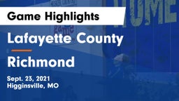 Lafayette County  vs Richmond  Game Highlights - Sept. 23, 2021