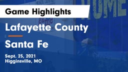 Lafayette County  vs Santa Fe  Game Highlights - Sept. 25, 2021