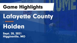 Lafayette County  vs Holden  Game Highlights - Sept. 28, 2021