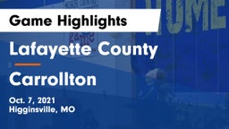 Lafayette County  vs Carrollton  Game Highlights - Oct. 7, 2021