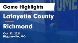 Lafayette County  vs Richmond  Game Highlights - Oct. 12, 2021