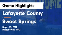 Lafayette County  vs Sweet Springs  Game Highlights - Sept. 10, 2022