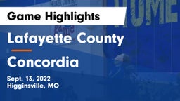 Lafayette County  vs Concordia  Game Highlights - Sept. 13, 2022