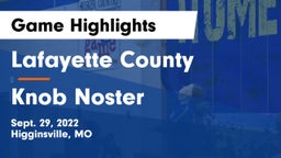 Lafayette County  vs Knob Noster Game Highlights - Sept. 29, 2022