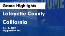 Lafayette County  vs California  Game Highlights - Oct. 1, 2022