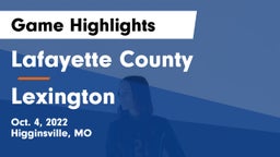 Lafayette County  vs Lexington  Game Highlights - Oct. 4, 2022