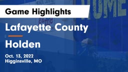 Lafayette County  vs Holden  Game Highlights - Oct. 13, 2022