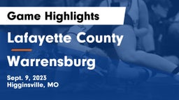 Lafayette County  vs Warrensburg  Game Highlights - Sept. 9, 2023