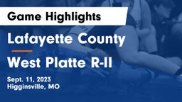 Lafayette County  vs West Platte R-II  Game Highlights - Sept. 11, 2023