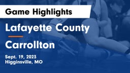Lafayette County  vs Carrollton  Game Highlights - Sept. 19, 2023