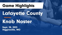 Lafayette County  vs Knob Noster  Game Highlights - Sept. 28, 2023