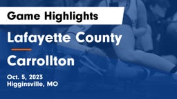 Lafayette County  vs Carrollton  Game Highlights - Oct. 5, 2023