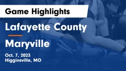 Lafayette County  vs Maryville  Game Highlights - Oct. 7, 2023