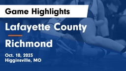Lafayette County  vs Richmond  Game Highlights - Oct. 10, 2023