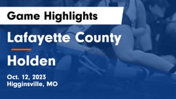 Lafayette County  vs Holden  Game Highlights - Oct. 12, 2023