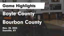 Boyle County  vs Bourbon County  Game Highlights - Nov. 28, 2023