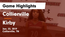 Collierville  vs Kirby Game Highlights - Jan. 22, 2019