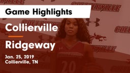Collierville  vs Ridgeway  Game Highlights - Jan. 25, 2019