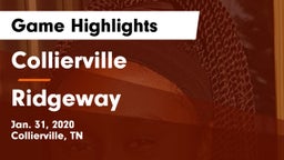 Collierville  vs Ridgeway  Game Highlights - Jan. 31, 2020