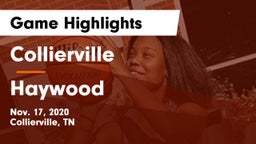 Collierville  vs Haywood  Game Highlights - Nov. 17, 2020